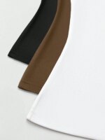 Conjunto de Tres Piezas de Chaleco Casual de Cuello Redondo en Color Sólido para Primavera, Verano y Otoño, Estilo Europeo y Americano - Imagen 4