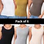 6/3/1 pieza señoras de fondo Color sólido moda chaleco roscado Casual Joker deportes chica combinación de colores mezclados abrigo padre-niño