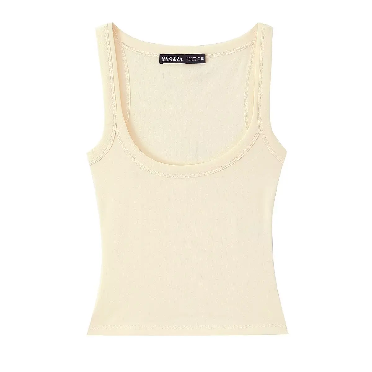 Camiseta sin Mangas de Color Puro, Estilo ZR, Versátil, Moda para el Trabajo, Ropa de Mujer, Verano 2026, Tela de Poliéster