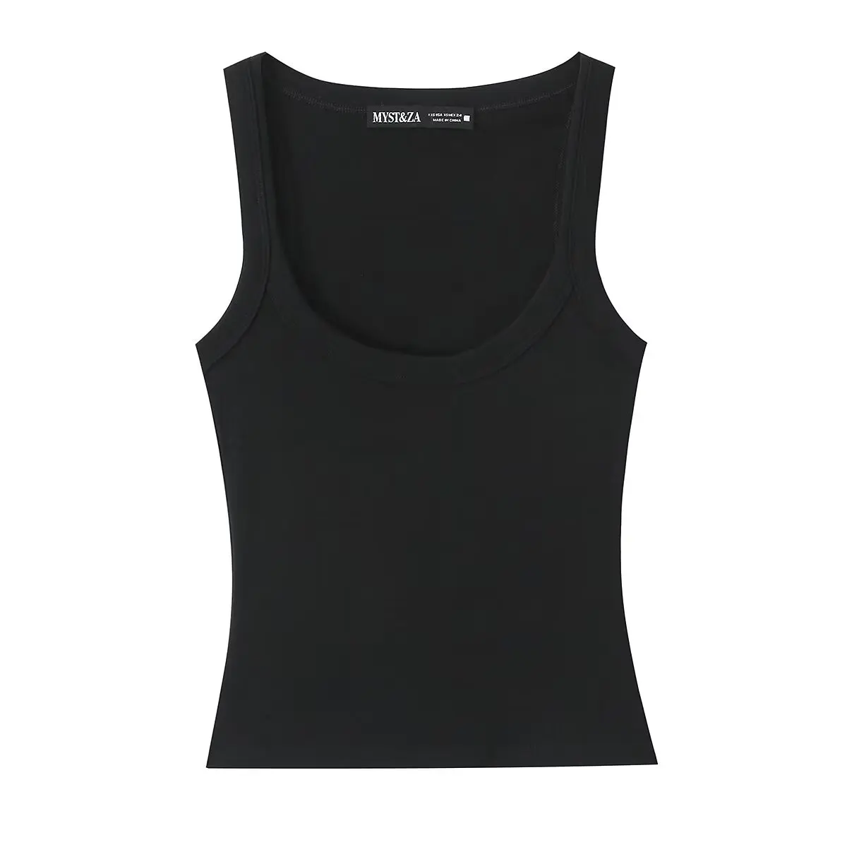 Camiseta sin Mangas de Color Puro, Estilo ZR, Versátil, Moda para el Trabajo, Ropa de Mujer, Verano 2026, Tela de Poliéster