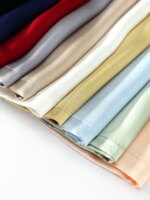 Sueño de agua. Camisetas sin mangas básicas y cómodas para mujer, 100 % seda auténtica, camiseta elegante sin mangas con cuello redondo, chalecos de verano lisos 2025, blanco, rosa, beige - Imagen 6