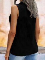 Camiseta sin mangas holgada informal grande con estampado de gato para mujer, camiseta sin mangas, chaleco ajustado, Tops, ropa de calle - Imagen 2