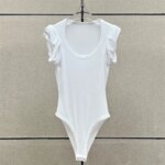 Body para mujer con cuello redondo y sin mangas
