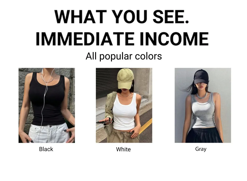 Camiseta sin mangas de algodón acanalado para mujer, cuello redondo, ajustada, suave, transpirable, informal, básica, para uso diario
