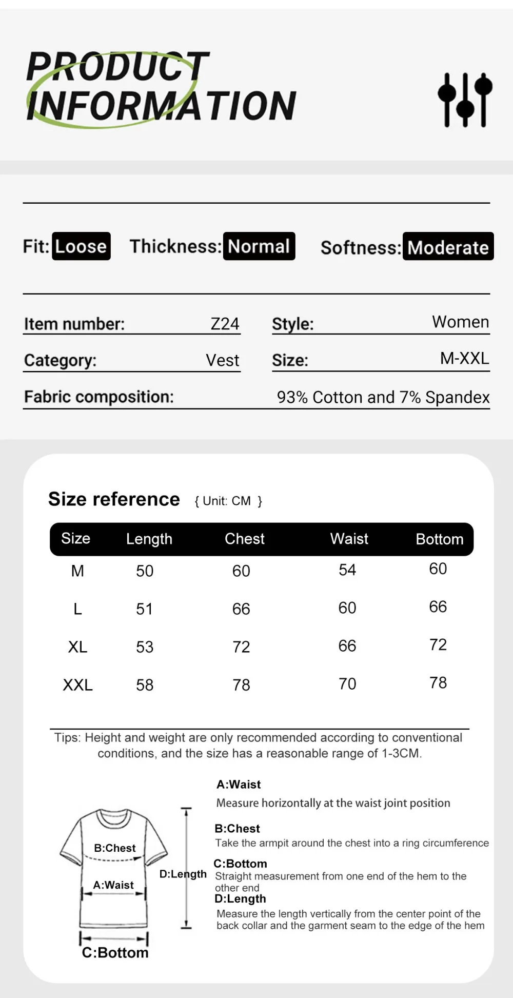 Camiseta sin mangas de algodón acanalado para mujer, cuello redondo, ajustada, suave, transpirable, informal, básica, para uso diario