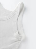 Camiseta sin mangas de algodón acanalado para mujer, cuello redondo, ajustada, suave, transpirable, informal, básica, para uso diario - Imagen 4