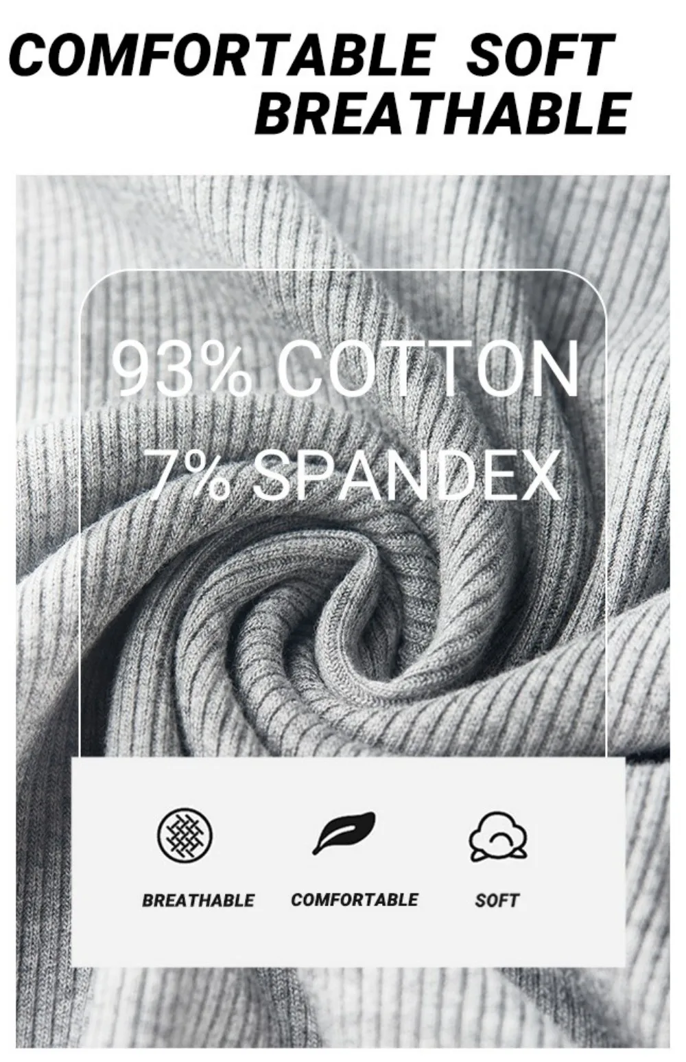 Camiseta sin mangas de algodón acanalado para mujer, cuello redondo, ajustada, suave, transpirable, informal, básica, para uso diario