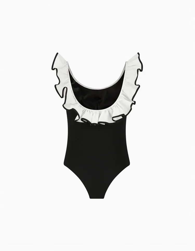 Camiseta sin mangas con cuello en U y volantes tridimensionales estilo japonés para mujer, ajustada, dulce y linda, para verano 2026