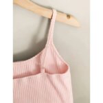 Body de punto sin mangas, sexy y ajustado, con hombros descubiertos y cuello halter, ideal para el verano, estilo casual y urbano, para mujer, ropa de club, monos. - Imagen 3