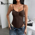 Body para mujer sin mangas y con tirantes finos