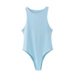 Tanga para mujer con cuello redondo y sin mangas - Imagen 4