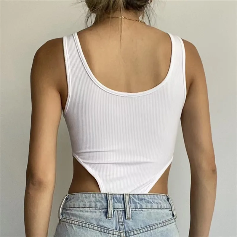 Ropa de Mujer: Body de Punto Sin Mangas, Sexy, Ajustado, con Hombros Descubiertos, Estilo Halter, Casual, para Verano, Club y Uso Diario.