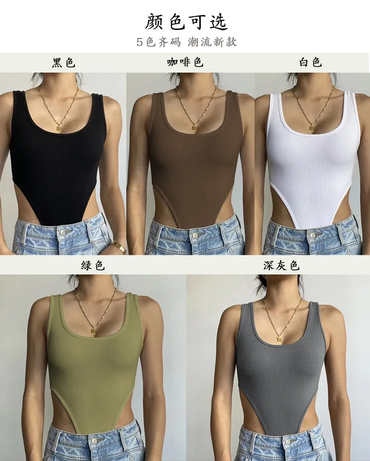Ropa de Mujer: Body de Punto Sin Mangas, Sexy, Ajustado, con Hombros Descubiertos, Estilo Halter, Casual, para Verano, Club y Uso Diario.