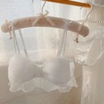 Conjunto de Lencería Sexy Pure Desire para Mujer, Cómodo, Delgado, Sin Aro, con Lazo de Mariposa, Sujetador con Efecto Push-U... - Imagen 3