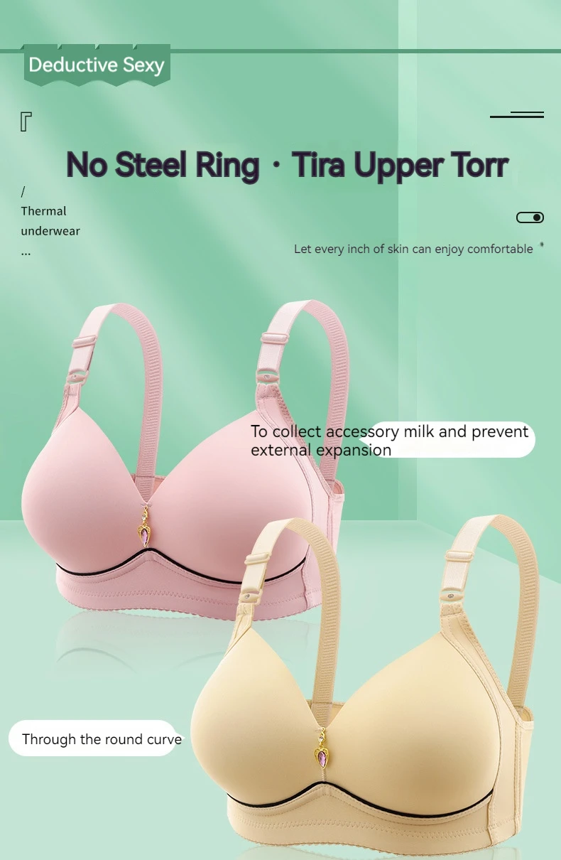 Sujetador con cierre Sexy para mujer, sujetador de sujeción frontal, sujetadores inalámbricos para mujer, lencería push-up de talla grande, sin anillo de acero, 6 uds. Sujetador con cierre Sexy para mujer, sujetador de sujeción frontal, sujetadores inalámbricos para mujer, lencería push-up de talla grande, sin anillo de acero, 6 uds.