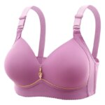 Sujetador con cierre Sexy para mujer, sujetador de sujeción frontal, sujetadores inalámbricos para mujer, lencería push-up de talla grande, sin anillo de acero, 6 uds. - Imagen 5