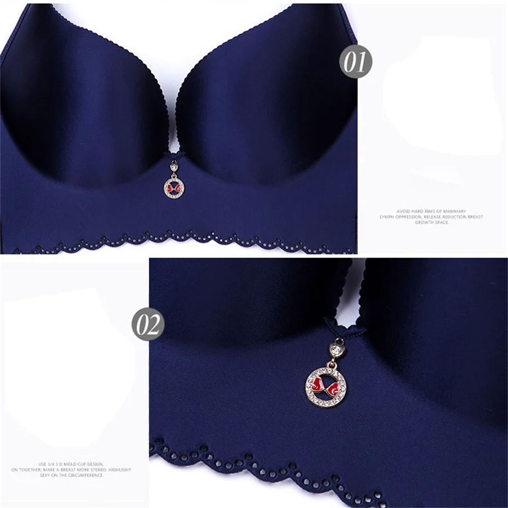 Sujetador de copa grande Sexy de talla grande para mujer colección inalámbrica soporte de realce ajustable Sutia 90 95 90 100 105 110 115 CDE