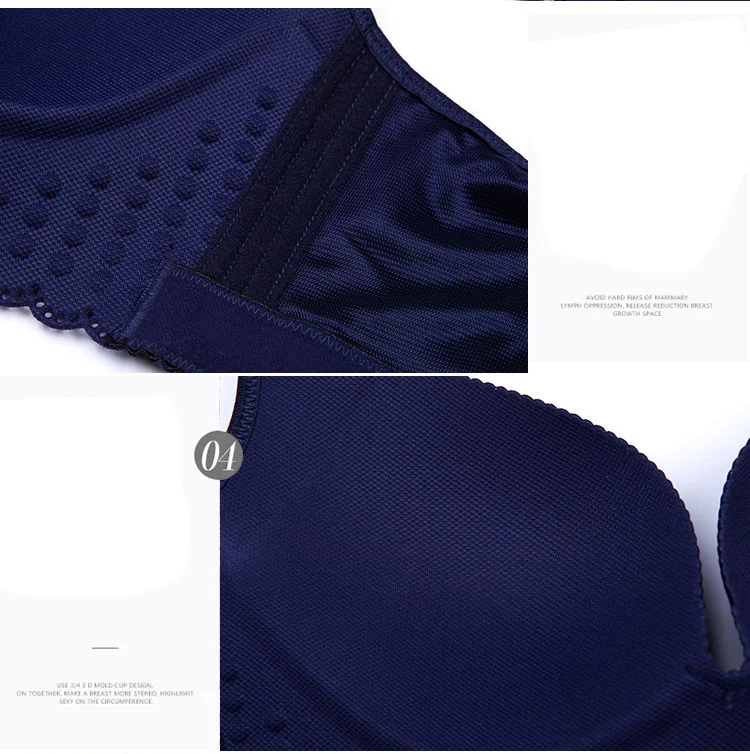 Sujetador de copa grande Sexy de talla grande para mujer colección inalámbrica soporte de realce ajustable Sutia 90 95 90 100 105 110 115 CDE