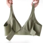 Ropa interior francesa con escote en V profundo para mujer, soporte suave, pegamento de gelatina, sin anillo de acero, pecho pequeño recogido, ajuste cómodo, sujetador sin costuras - Imagen 3