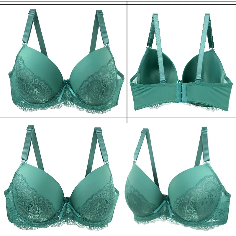 DaiNaFang-sujetadores transpirables con realce para mujer, ropa interior con lazo 34/75 36/80 38/85 40/90 42/95 44/100 BCDE, lencería de talla grande