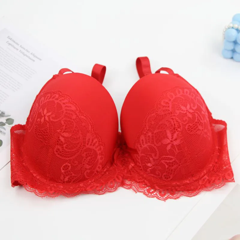 DaiNaFang-sujetadores transpirables con realce para mujer, ropa interior con lazo 34/75 36/80 38/85 40/90 42/95 44/100 BCDE, lencería de talla grande