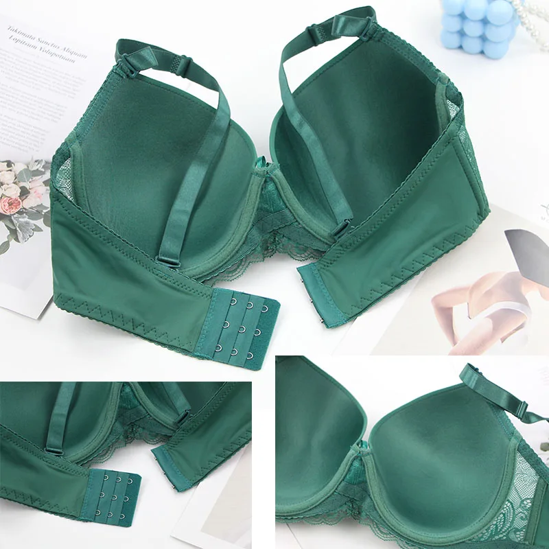 DaiNaFang-sujetadores transpirables con realce para mujer, ropa interior con lazo 34/75 36/80 38/85 40/90 42/95 44/100 BCDE, lencería de talla grande