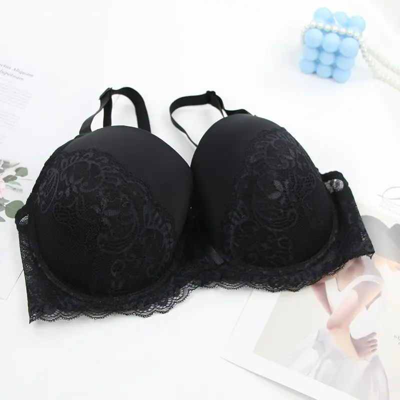 DaiNaFang-sujetadores transpirables con realce para mujer, ropa interior con lazo 34/75 36/80 38/85 40/90 42/95 44/100 BCDE, lencería de talla grande