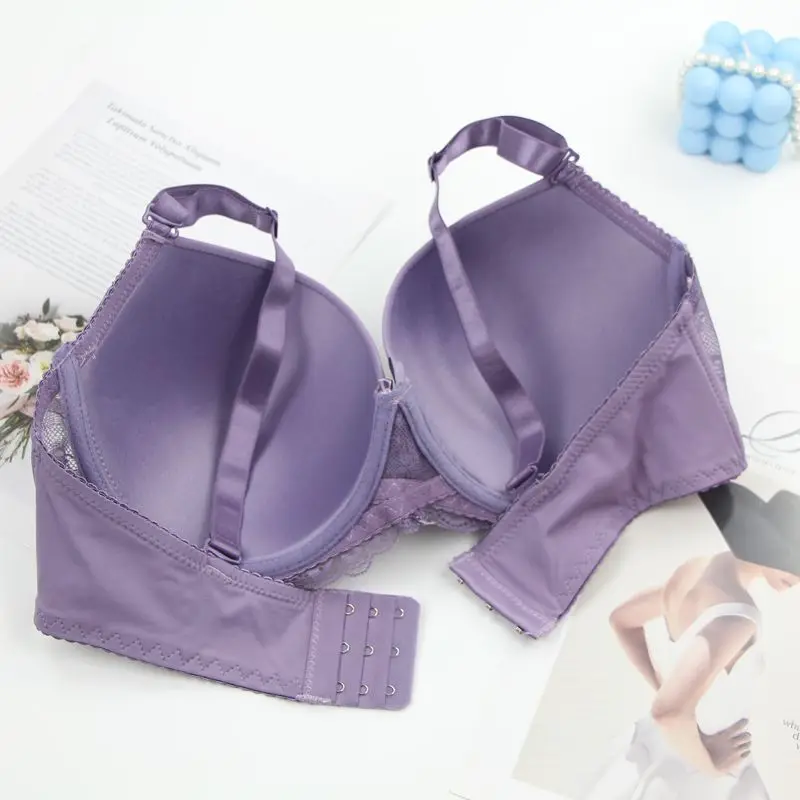 DaiNaFang-sujetadores transpirables con realce para mujer, ropa interior con lazo 34/75 36/80 38/85 40/90 42/95 44/100 BCDE, lencería de talla grande