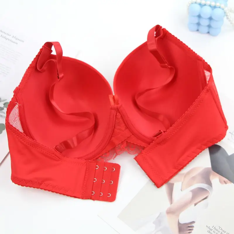 DaiNaFang-sujetadores transpirables con realce para mujer, ropa interior con lazo 34/75 36/80 38/85 40/90 42/95 44/100 BCDE, lencería de talla grande
