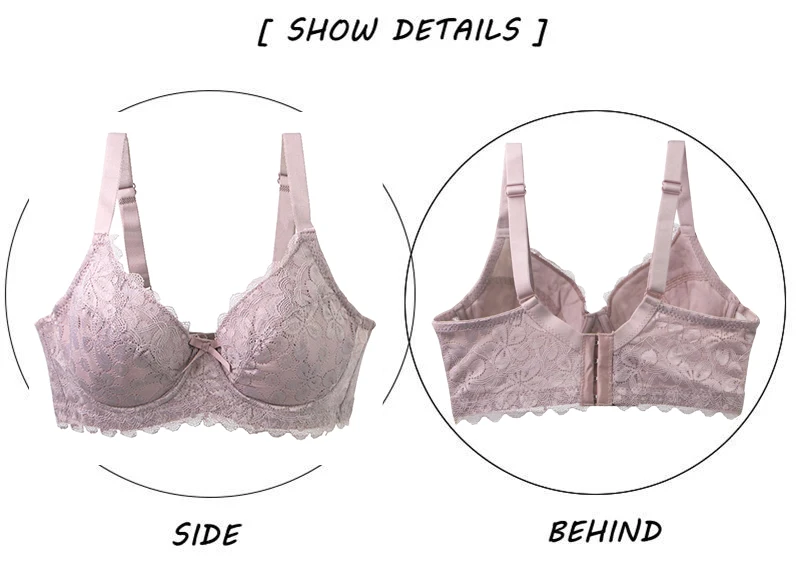 DaiNaFang sujetadores sexis para mujer piel negra marrón púrpura polvo gris Push Up ropa interior encaje talla grande lencería transpirable DaiNaFang sujetadores sexis para mujer piel negra marrón púrpura polvo gris Push Up ropa interior encaje talla grande lencería transpirable