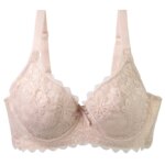 DaiNaFang sujetadores sexis para mujer piel negra marrón púrpura polvo gris Push Up ropa interior encaje talla grande lencería transpirable - Imagen 5