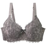 DaiNaFang sujetadores sexis para mujer piel negra marrón púrpura polvo gris Push Up ropa interior encaje talla grande lencería transpirable - Imagen 6