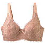 DaiNaFang sujetadores sexis para mujer piel negra marrón púrpura polvo gris Push Up ropa interior encaje talla grande lencería transpirable - Imagen 4