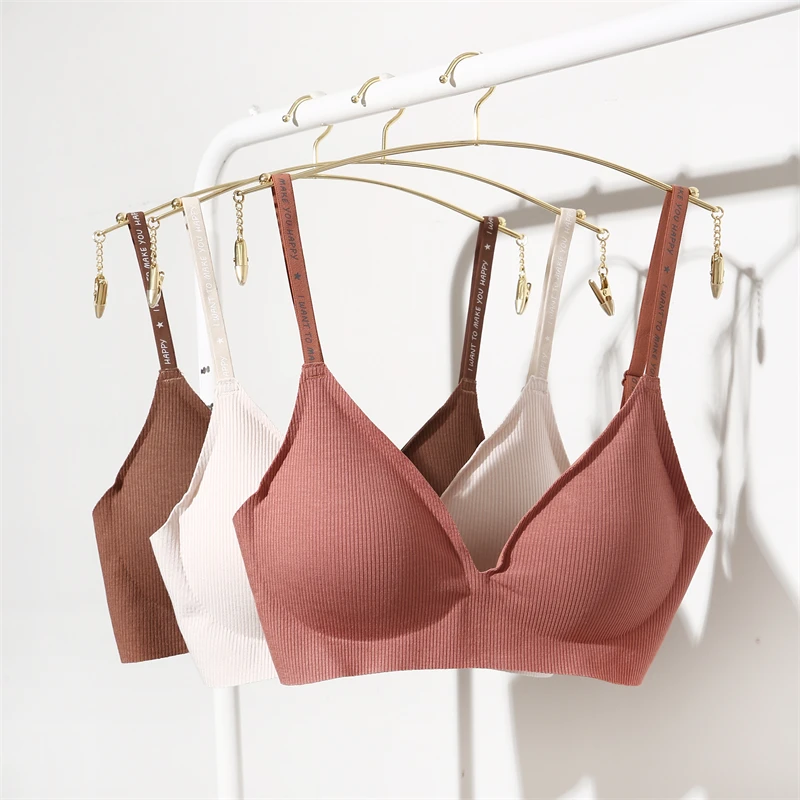 Sujetador para mujer con escote en V y tirantes