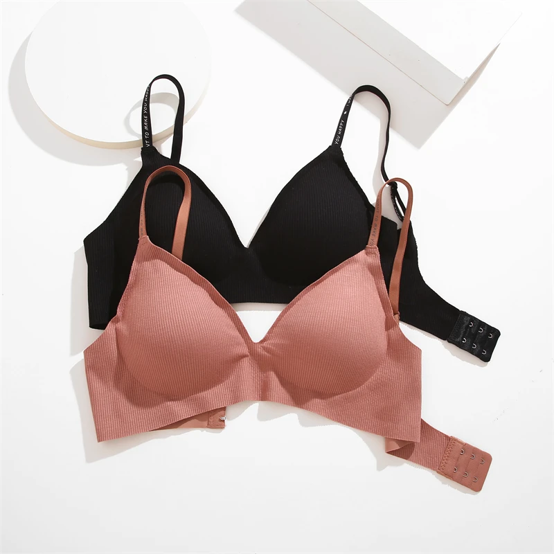 Sujetador para mujer con escote en V y tirantes