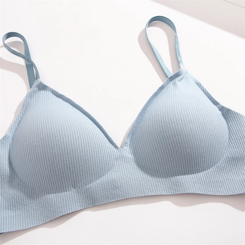 Sujetador para mujer con escote en V y tirantes