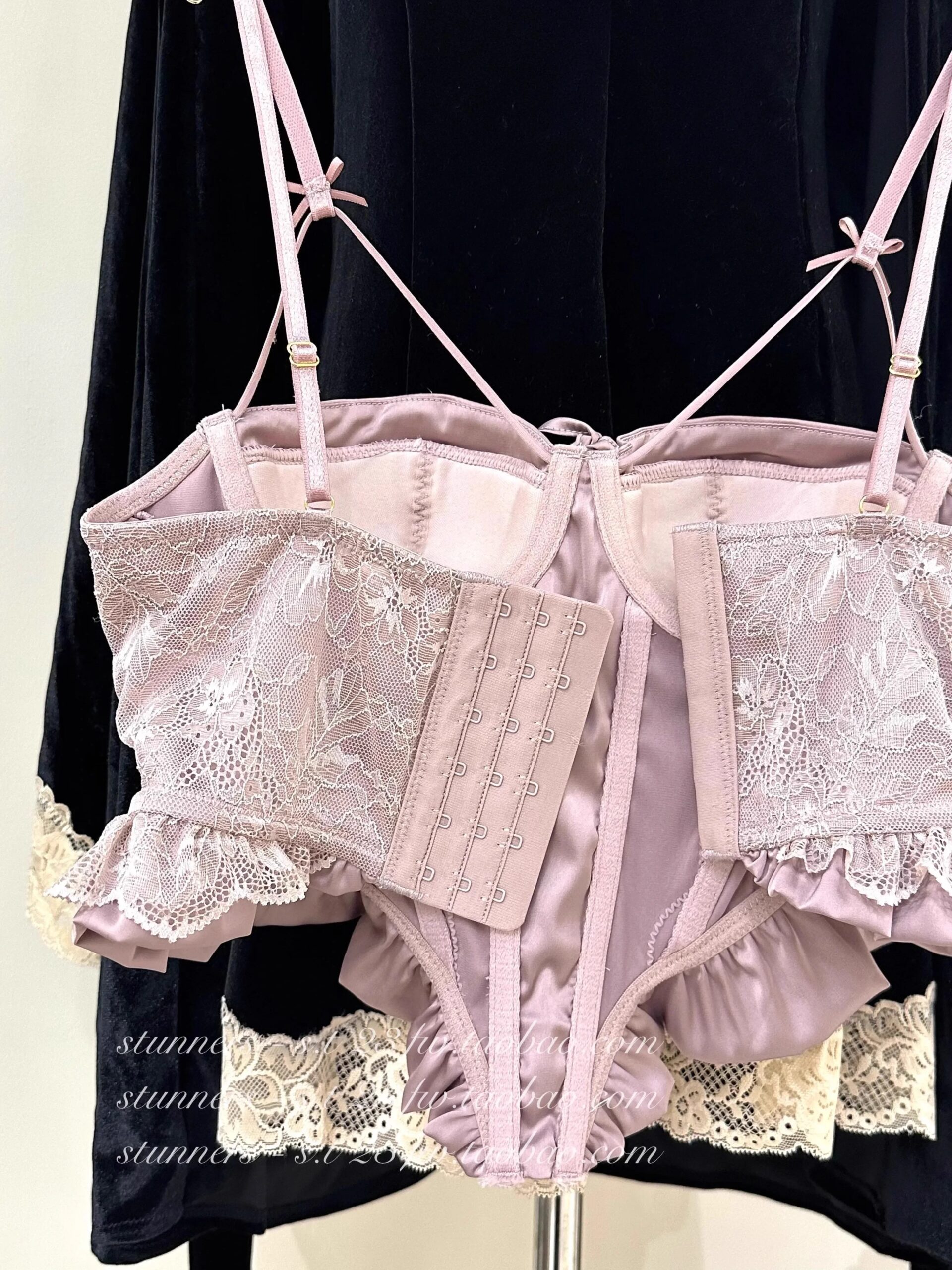 Corsé parisino de espina de pescado Tushy |   Entrenador de cintura ajustable y sujetador de contorno, cubierta de Bralette de encaje de lujo, potenciador de pecho elegante delgado