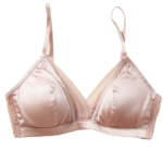 Sujetador de satén de seda 93.8% BirdTree, sin aros, con encaje y malla, sexy, para senos pequeños, ropa interior fina, novedad primavera-verano 2026 P435115QM