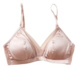 Sujetador de satén de seda 93.8% BirdTree, sin aros, con encaje y malla, sexy, para senos pequeños, ropa interior fina, novedad primavera-verano 2026 P435115QM - Imagen 6