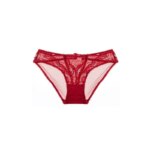 Conjunto de sujetador de encaje navideño para mujer, bralette y bragas transparentes negras, media copa ultrafina, lencería Pure Desire, traje de fiesta de Navidad - Imagen 4