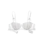 Conjunto de sujetador de encaje navideño para mujer, bralette y bragas transparentes negras, media copa ultrafina, lencería Pure Desire, traje de fiesta de Navidad - Imagen 2