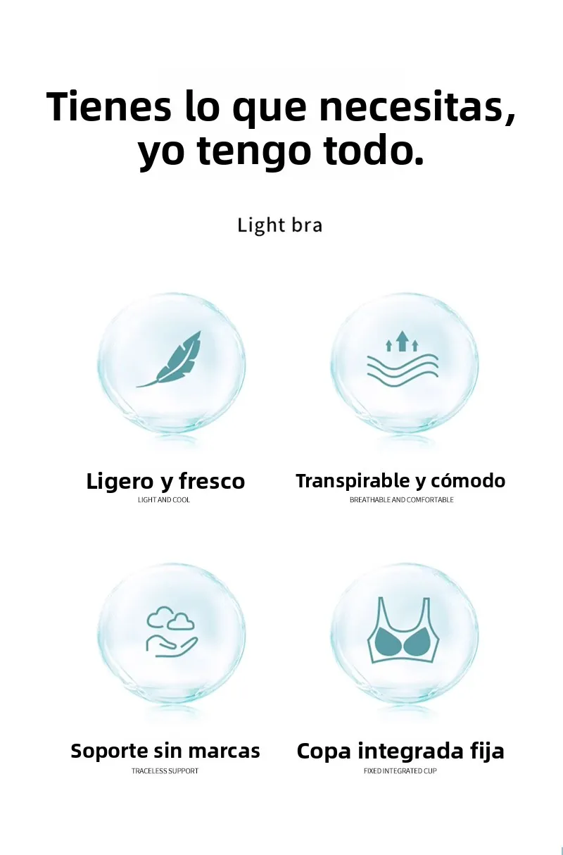 Sujetador inalámbrico de encaje con copa fija, ropa interior femenina sin costuras, copa completa, transpirable, con efecto p...