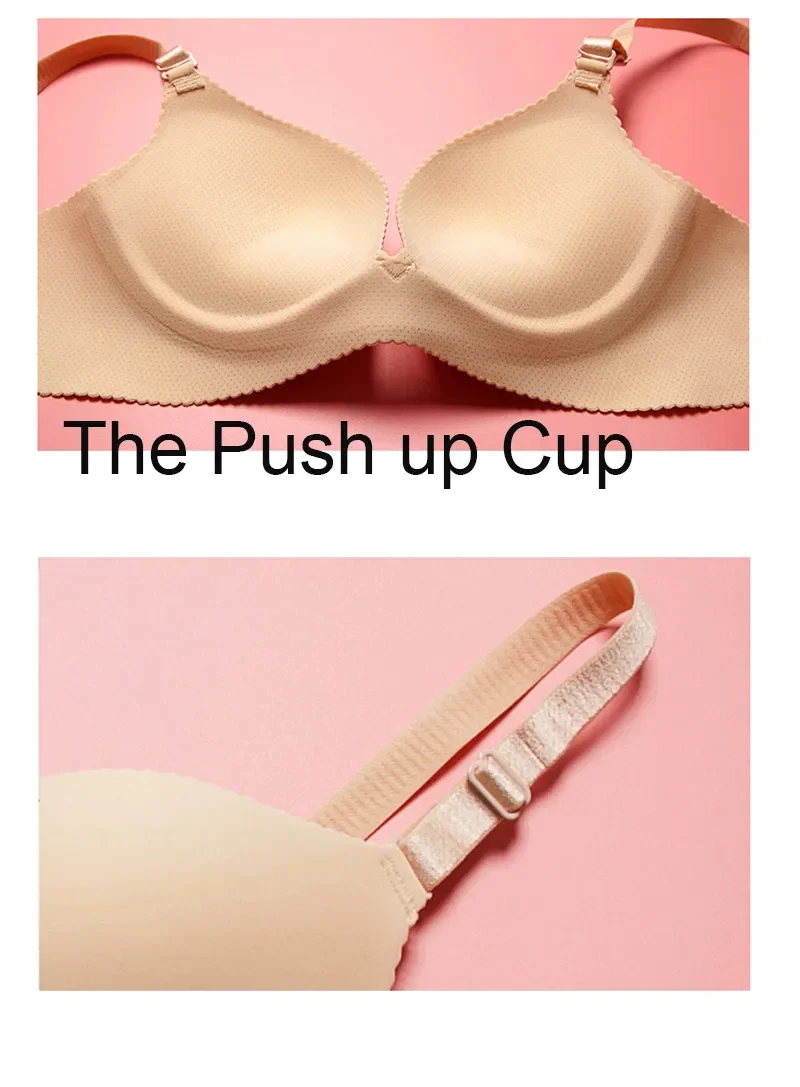 Bralette cómodo sin costuras para mujer, sujetador inalámbrico ultrasuave, levantamiento ligero, forma Natural, relleno extraíble, Top de lencería Sexy