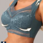 FINETOO 4 Uds. Camiseta sin mangas corta de talla grande, sujetador sin costuras, sujetadores push-up para mujer, Bralette inalámbrico, ropa interior femenina, lencería deportiva de encaje