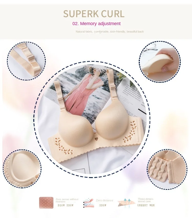 Sujetador grueso para mujer, copa de moño súper gruesa de 8cm, una pieza, sin rastro, sin anillo de acero, pecho, pecho, copa a, lencería sexy para mujer Sujetador grueso para mujer, copa de moño súper gruesa de 8cm, una pieza, sin rastro, sin anillo de acero, pecho, pecho, copa a, lencería sexy para mujer