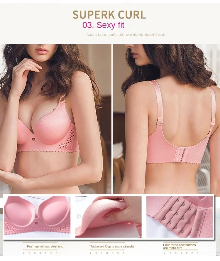 Sujetador grueso para mujer, copa de moño súper gruesa de 8cm, una pieza, sin rastro, sin anillo de acero, pecho, pecho, copa a, lencería sexy para mujer Sujetador grueso para mujer, copa de moño súper gruesa de 8cm, una pieza, sin rastro, sin anillo de acero, pecho, pecho, copa a, lencería sexy para mujer
