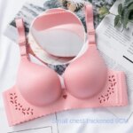 Sujetador grueso para mujer, copa de moño súper gruesa de 8cm, una pieza, sin rastro, sin anillo de acero, pecho, pecho, copa a, lencería sexy para mujer