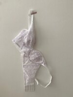 JoyceBra Sujetador sexy de encaje con diseño de orejas de conejo, copa fina de verano para mujer, sin aros, con tirantes fijo... - Imagen 3