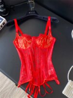 Corset para mujer con encaje y sin mangas - Imagen 3