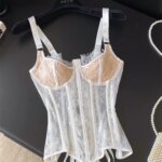 Corset para mujer con encaje y sin mangas